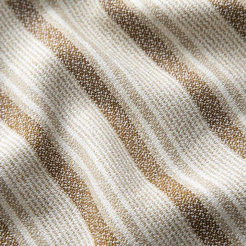 misto lino-viscosa, righe pixelate – beige/marrone,  image number 2