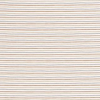 jersey di cotone Linee disegnate  – bianco lana, 