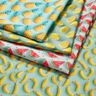 tessuto in cotone popeline banane – eucalipto/giallo sole,  thumbnail number 5