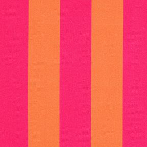 tessuto arredo mezzo panama Rigato – rosa fucsia acceso/arancione, 