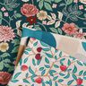 tessuto arredo mezzo panama Dolci frutti – naturale/petrolio,  thumbnail number 5