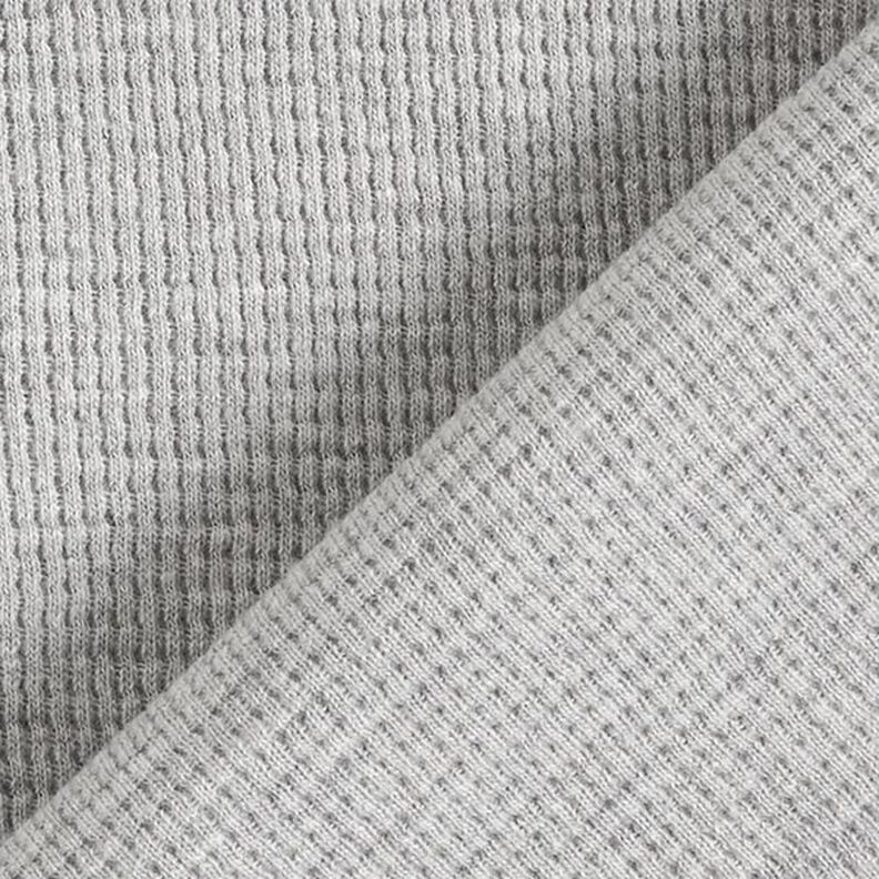 jersey di cotone, nido d’ape mini, tinta unita – grigio chiaro,  image number 4
