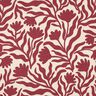 felpa garzata non sbiancato fiori | Poppy Fabrics &ndash; crema/bacca,  thumbnail number 1