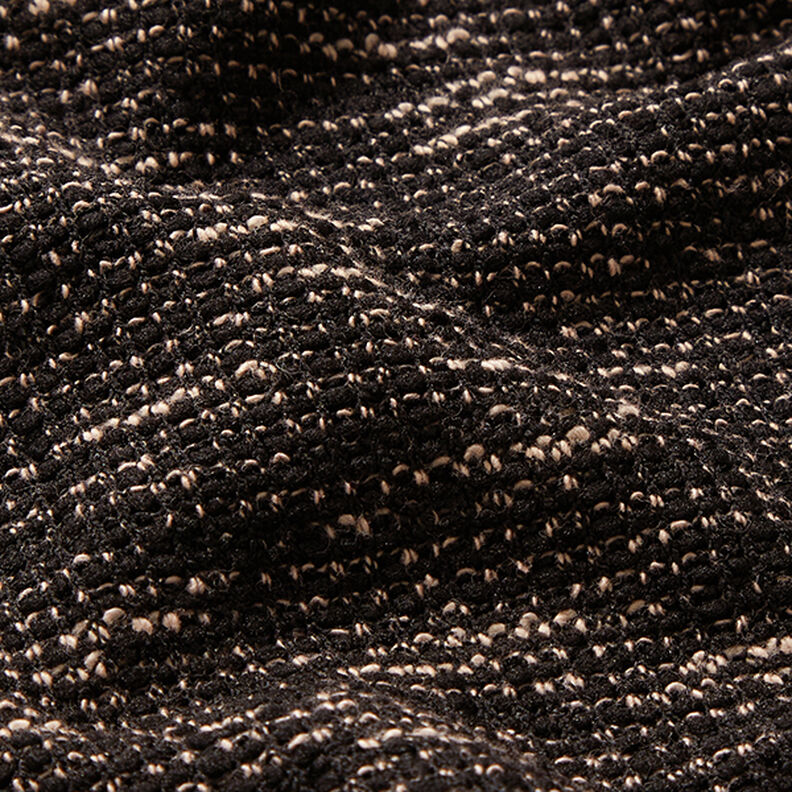 Bouclé in maglia, mélange – nero/beige,  image number 2