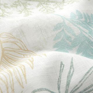 tessuto per tende, voile, botanica 300 cm – bianco lana, 