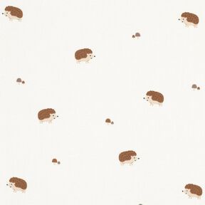 jersey di cotone Porcospini felici – bianco lana, 