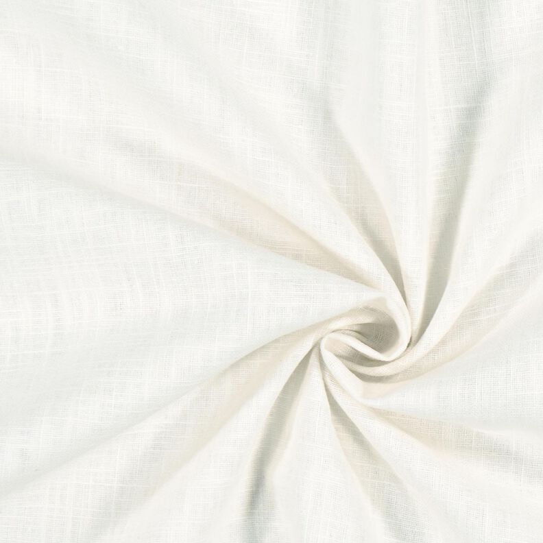 Tessuto di lino misto Ramie medio – bianco lana,  image number 1