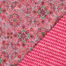 tessuto trapuntato double face losanghe | Poppy Fabrics – rosa fucsia acceso/verde abete,  thumbnail number 1