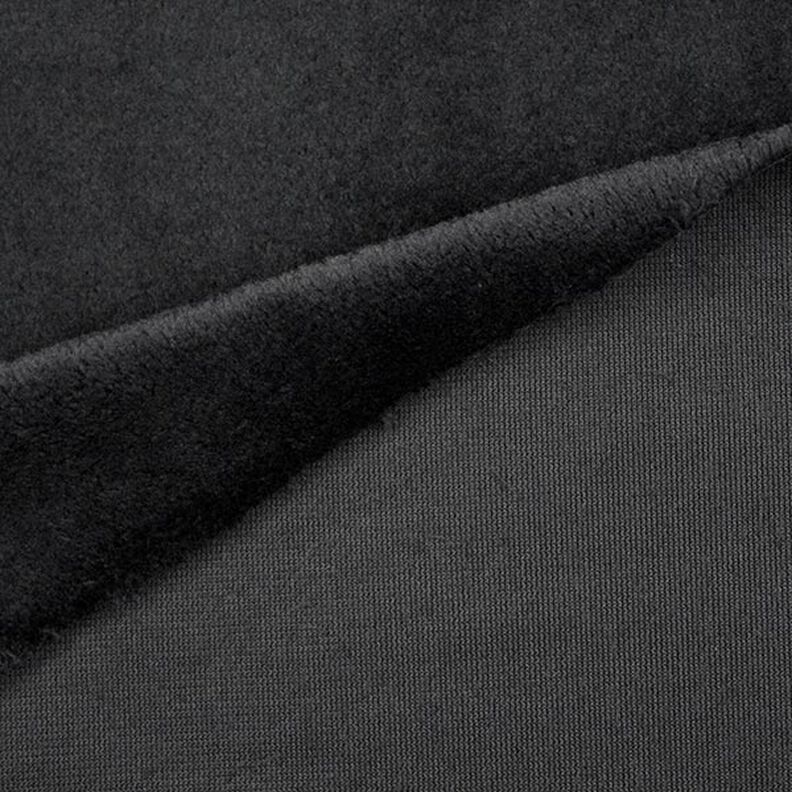 Tessuto peluche SuperSoft SNUGLY [ 1 x 0,75 m | 5 mm ] | Kullaloo – nero,  image number 3