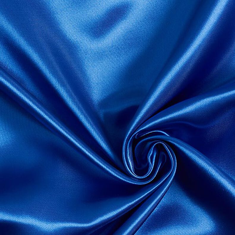 satin poliestere – blu reale,  image number 1