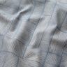 tessuto arredo mezzo panama Patchwork di linee – blu acciaio/naturale,  thumbnail number 2