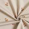 GOTS French terry, felpa estiva Volpe con maglione stampa digitale – mandorla,  thumbnail number 3