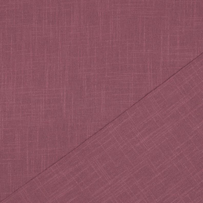 tessuto in cotone Lino ad effetto tinta unita – malva, image number 3
