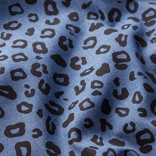 chambray Motivo leopardato – colore blu jeans/nero, 