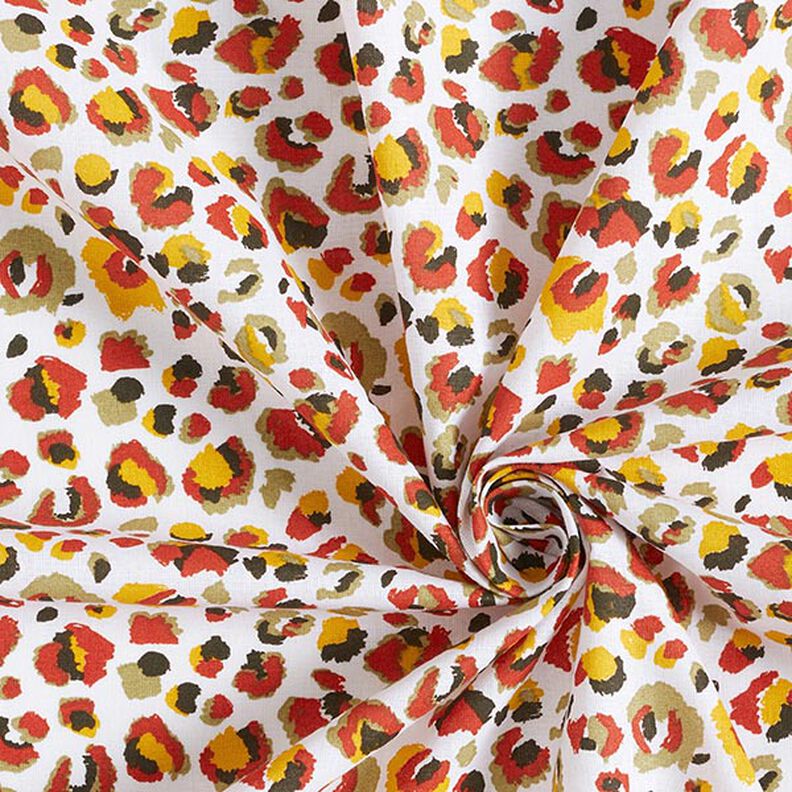 tessuto in cotone cretonne Motivo leopardato – cachi chiaro/bianco,  image number 3