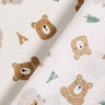popeline di cotone Orso e castoro nella foresta – avorio,  thumbnail number 5