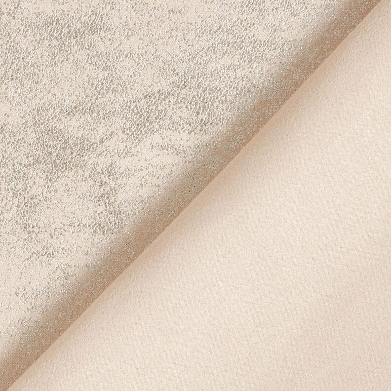 Stretchvelours Metallic – beige/oro effetto metallizzato,  image number 4