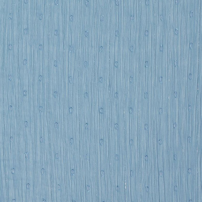 Chiffon Dobby gessato metallizzato – blu brillante/argento effetto metallizzato,  image number 1