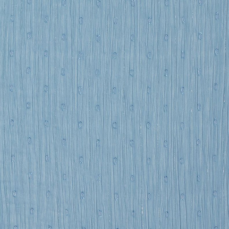 Chiffon Dobby gessato metallizzato – blu brillante/argento effetto metallizzato,  image number 1