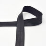 Fettuccia elastica (piega in gomma) lucida [20 mm] – nero,  thumbnail number 1