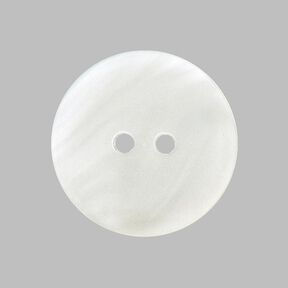 bottone in plastica madreperla basic - bianco, 