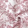 tessuto arredo tessuti canvas romanticismo – bianco/rosso carminio,  thumbnail number 3