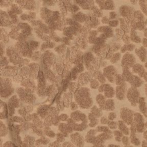 tessuto in spugna stretch leopardo  – marrone chiaro, 