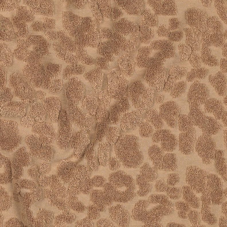 tessuto in spugna stretch leopardo – marrone chiaro, image number 2