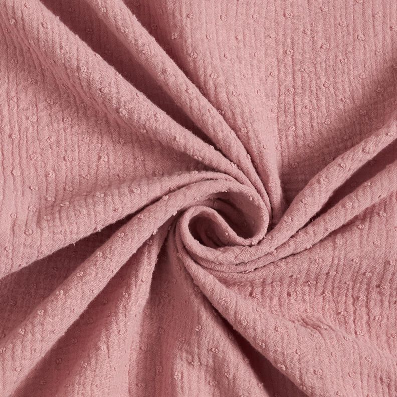 mussolina / tessuto doppio increspato dobby – malva,  image number 3