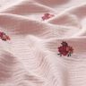 mussolina / tessuto doppio increspato Fiorellini ricamati | Poppy Fabrics – rosa antico chiaro,  thumbnail number 2