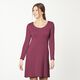 jersey di cotone medio tinta unita – rosso Bordeaux,  thumbnail number 6