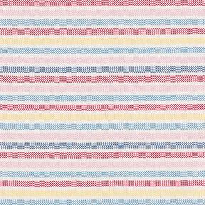 tessuto arredo mezzo panama Strisce multicolori riciclato – porpora, 