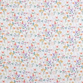mussolina / tessuto doppio increspato prato di fiori acquerello stampa digitale | Poppy Fabrics –, 