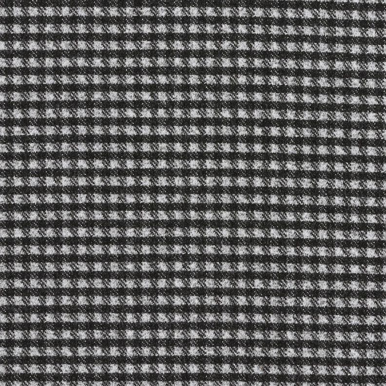 Cappotto in maglia stretch a quadri piccoli – grigio chiaro/nero,  image number 1