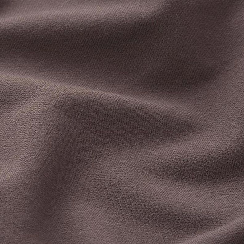 felpa di cotone leggera tinta unita – marrone scuro,  image number 4