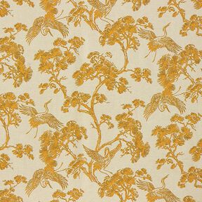 tessuto arredo tessuto canvas gru cinese – beige/giallo curry, 