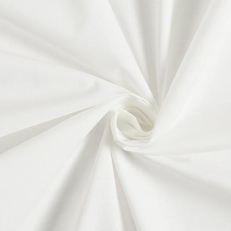 tessuto in cotone cretonne tinta unita – bianco,  image number 1