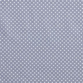 popeline di cotone Mini pois Polka – blu acciaio/bianco, 