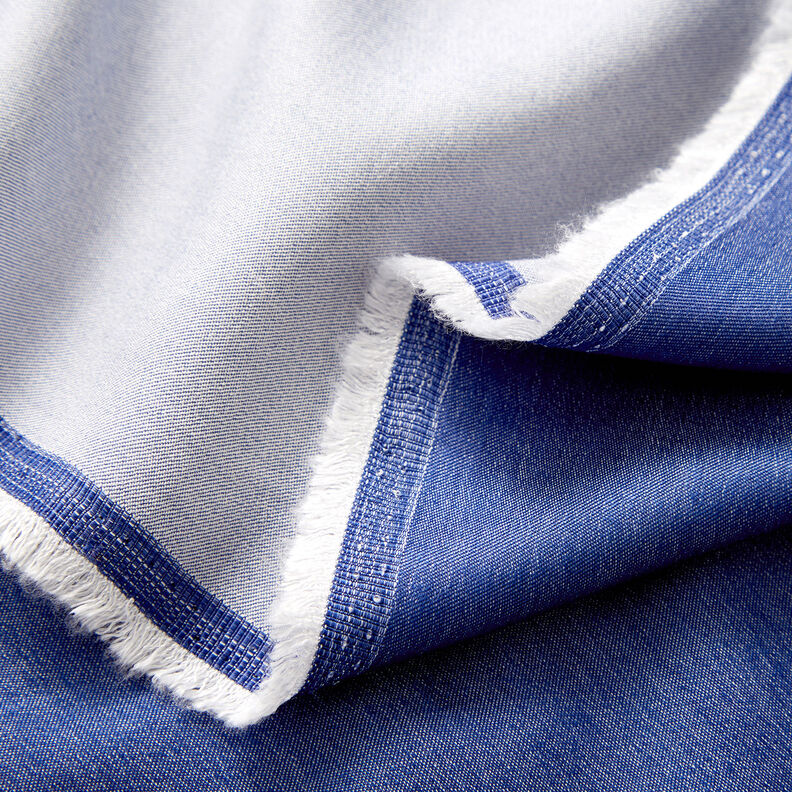 Viscosa Chambray in tinta unita – colore blu jeans,  image number 3
