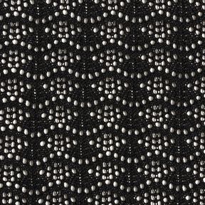 Tessuto a maglia motivo a onde &ndash; nero, 