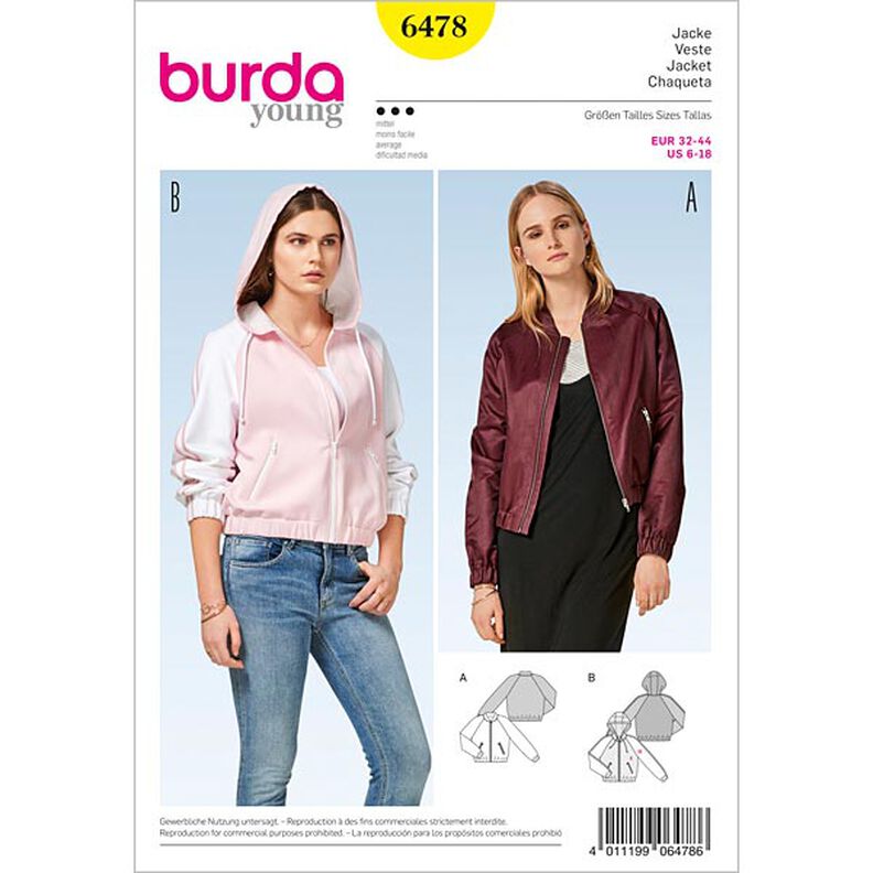 giacca | giubbotto, Burda 6478 | 32 - 44,  image number 1