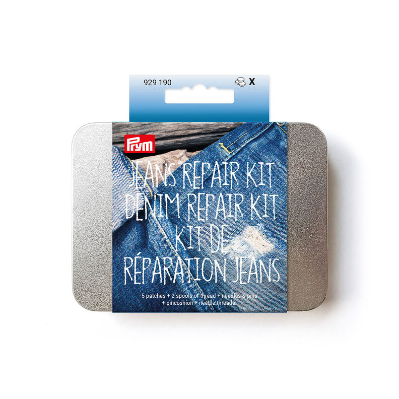Kit di toppe per jeans | Prym – colore blu jeans,  image number 1