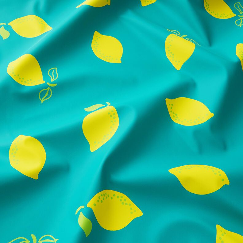 tessuto per impermeabili Limoni – menta piperita/giallo limone,  image number 3