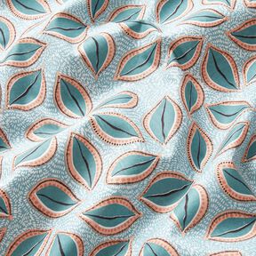 tessuto in cotone cretonne Foglie artistiche – eucalipto, 