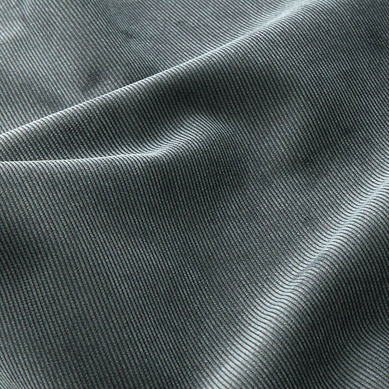 tessuto da tappezzeria velluto a costine – antracite | Resto 60cm,  image number 2