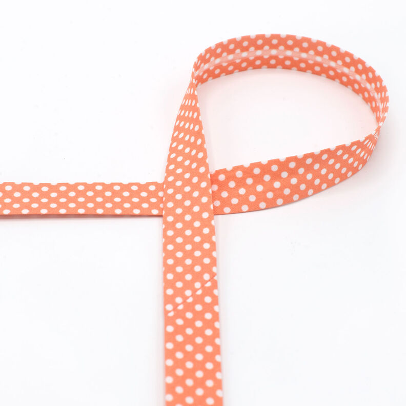 Nastro in sbieco pois [18 mm] – arancio chiaro,  image number 2