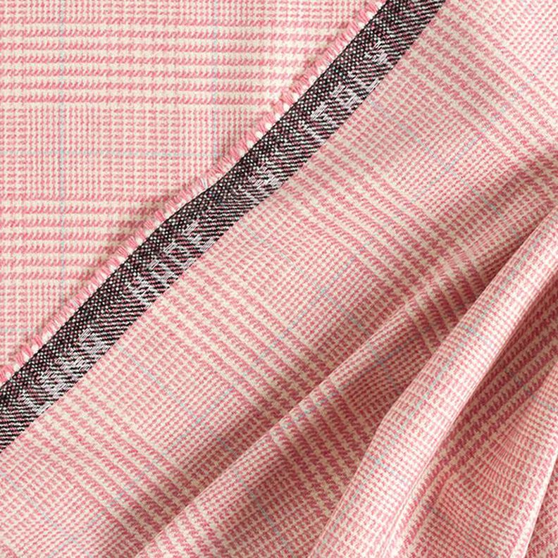 Tessuto in lana Principe di Galles – rosa,  image number 4
