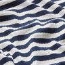 jersey a coste Righe trasversali tinte in filo – bianco lana/blu marino | Resto 100cm,  thumbnail number 2
