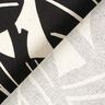 tessuto arredo panama Foglie eleganti – nero/naturale,  thumbnail number 4