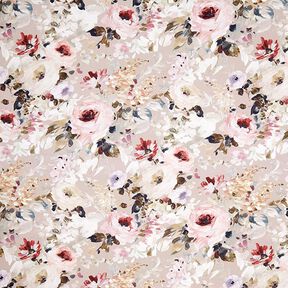 mezzo panama tessuto arredo Floris – beige/rosa, 